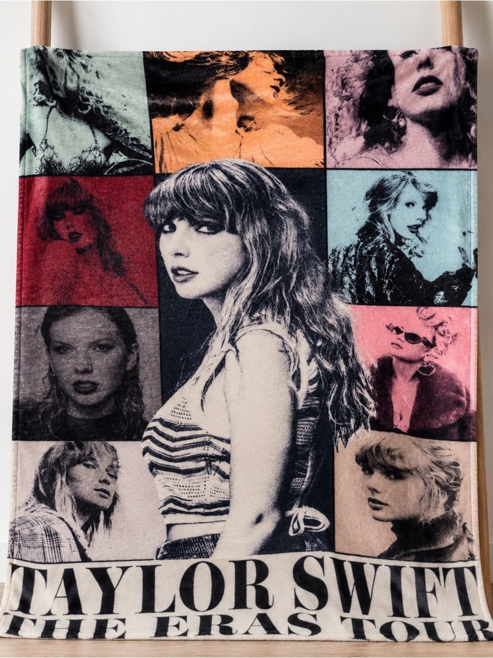 Taylor Swift “The Eras Tour” Plush Throw Blanket – 43” x 48”